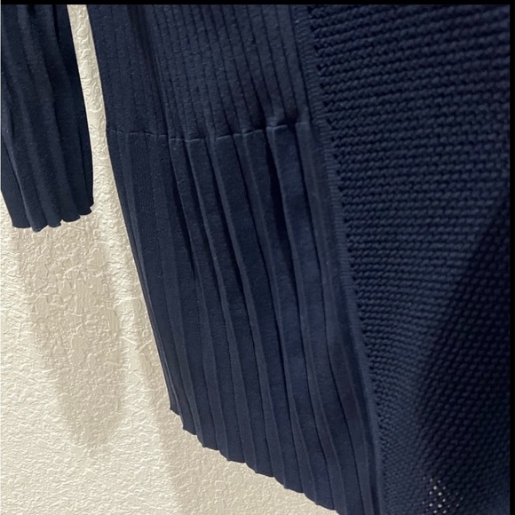 Elegant long Cardigan, by First Orme, Navy Blue - Picture 5 of 9